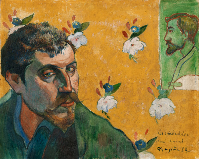 Self-portrait of Le Misérables od Paul Gauguin