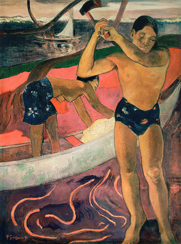 The Man with an Axe od Paul Gauguin