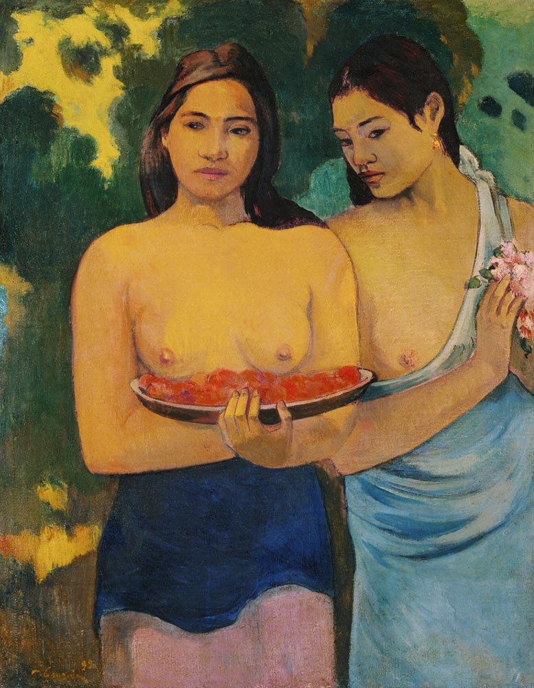 Dvě ženy z Tahiti od Paul Gauguin