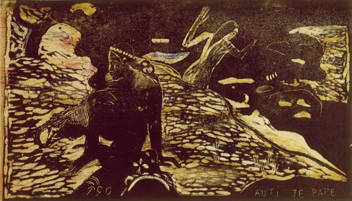 Auti Te Pape od Paul Gauguin