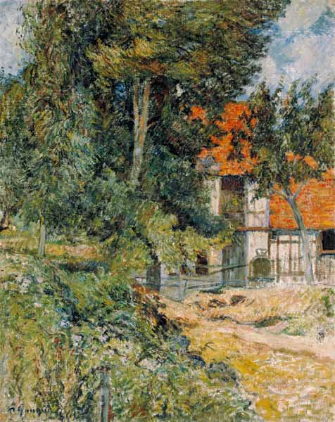 Bauernhaus in der Normandie od Paul Gauguin