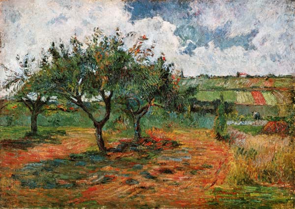 Blossoming Apple Trees od Paul Gauguin