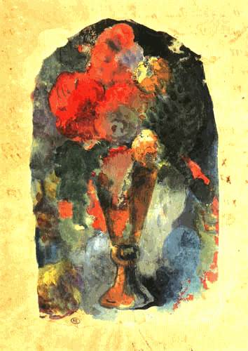 Flower vase to Delacroix (frontispiece for Noa Noa) od Paul Gauguin