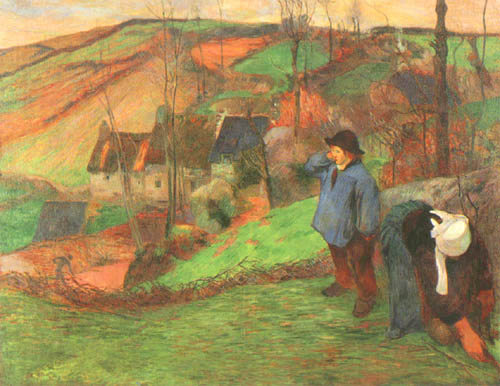 Breton shepherd od Paul Gauguin