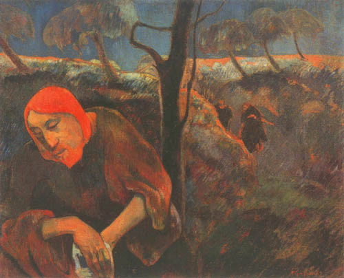 Christ at the mount of olives od Paul Gauguin