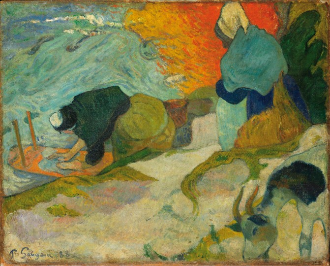 Washerwomen in Arles (Laveuses à Arles) od Paul Gauguin