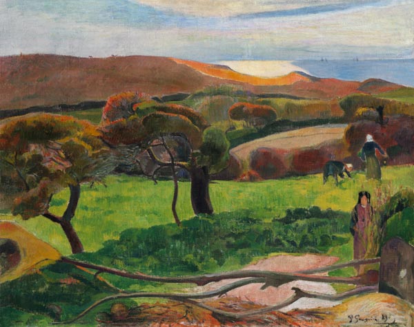 Fields by the sea od Paul Gauguin