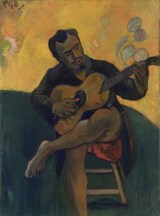 Guitar player od Paul Gauguin