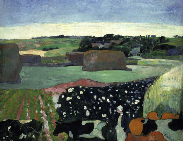Haystack in Brittany od Paul Gauguin