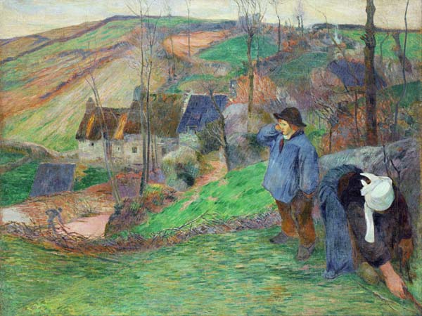 Landscape in Brittany od Paul Gauguin