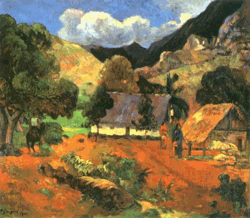 Landscape with three persons od Paul Gauguin