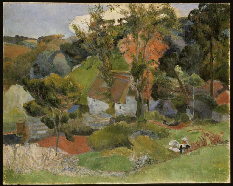 Landschaft in Pont-Aven od Paul Gauguin
