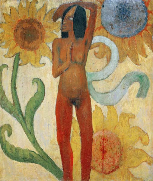 Naked female figure od Paul Gauguin