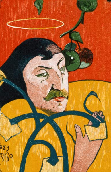Self-portrait with halo od Paul Gauguin
