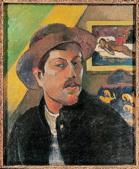 Self Portrait in a Hat od Paul Gauguin