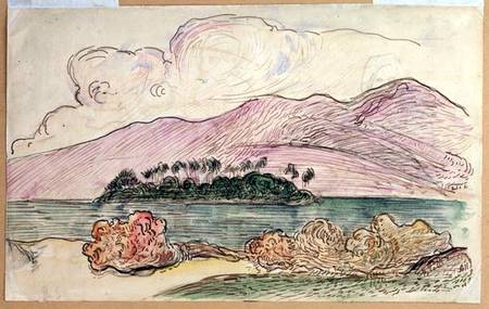 Tahitian Landscape od Paul Gauguin