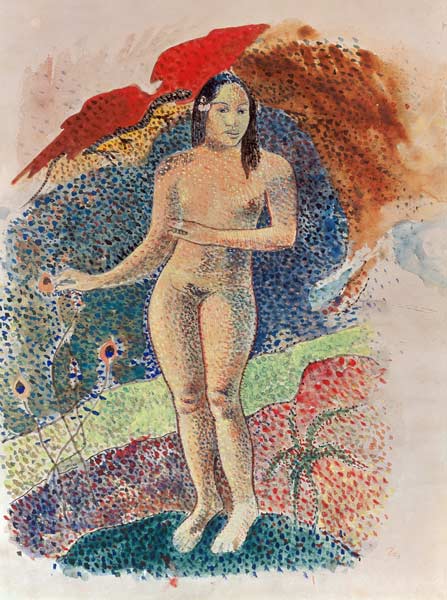 Tahitianische Eva. od Paul Gauguin