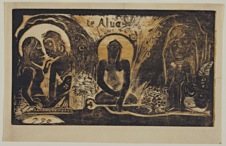 Te Atua (The Gods) From the Series "Noa Noa" od Paul Gauguin