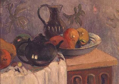 Teiera, Brocca e Frutta od Paul Gauguin