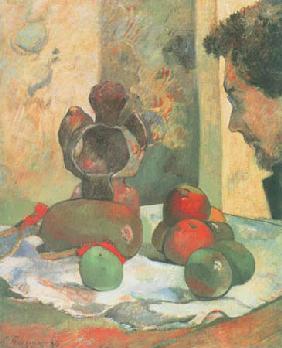Still life with the profile of Charles Laval