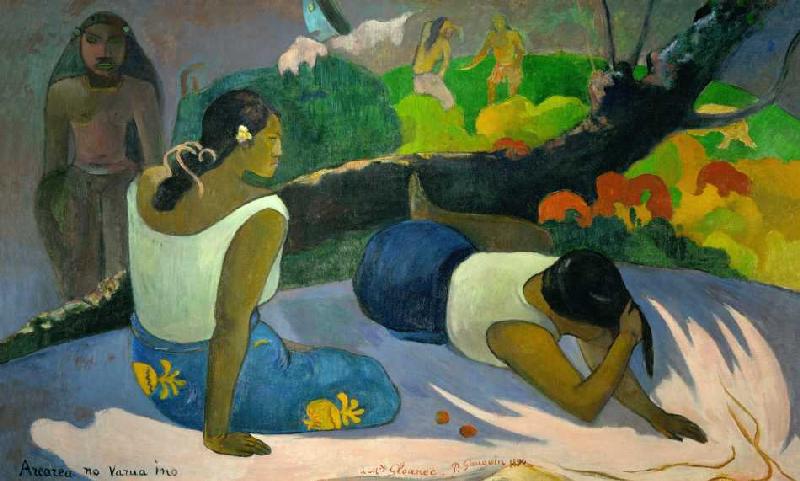 Vergnügungen des bösen Geistes (Arearea no vareua ino) od Paul Gauguin