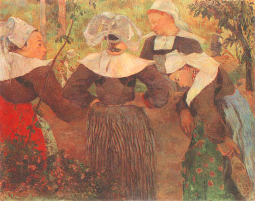 Four Breton farmers od Paul Gauguin