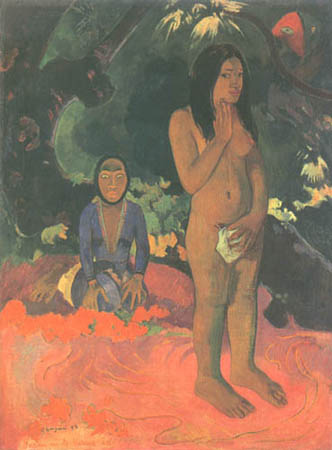 Word of the devil (Parau na te Varua Ino) od Paul Gauguin