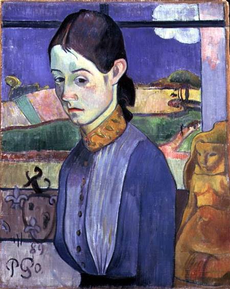 Young Breton Woman od Paul Gauguin