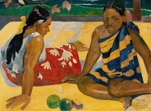 Two women of Tahiti od Paul Gauguin