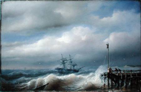 Rough Sea in Stormy Weather od Paul Jean Clays