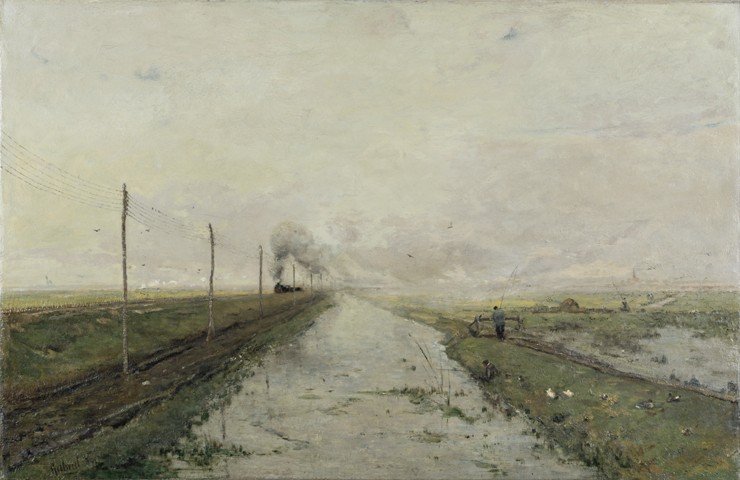 Landscape with a train od Paul Joseph Constantin Gabriel