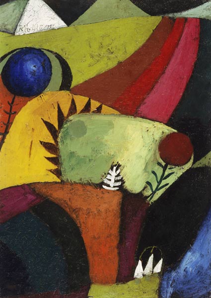 Drei weisse Glockenblumen, 1920. od Paul Klee