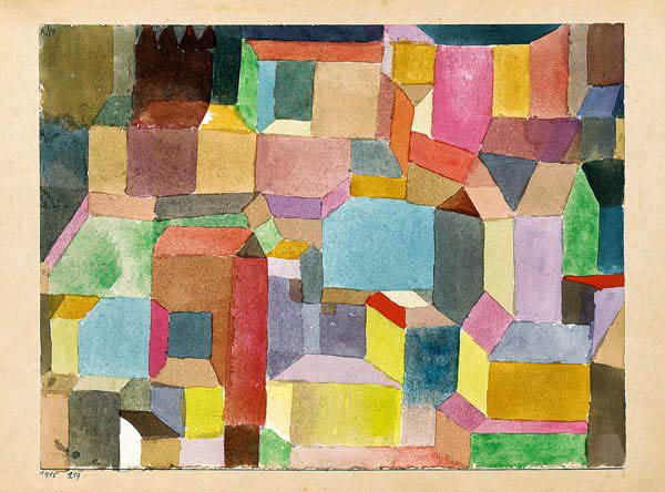 Mittelalterliche Stadt od Paul Klee