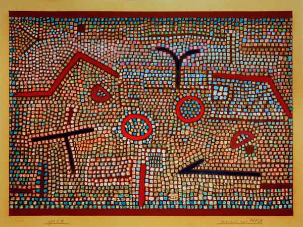 Mosaik aus Prhun, od Paul Klee