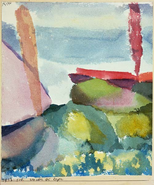 Seeufer bei Regen od Paul Klee