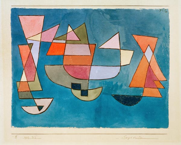 Segelschiffe, 1927, 225. od Paul Klee