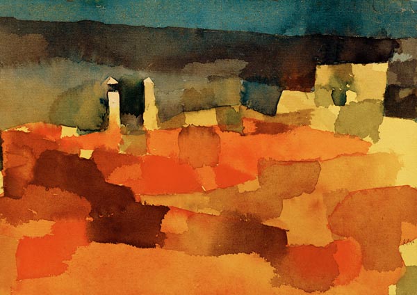 Auf eine Scizze aus Sidibusaid od Paul Klee