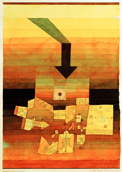 Betroffener Ort, 1922, 109. od Paul Klee