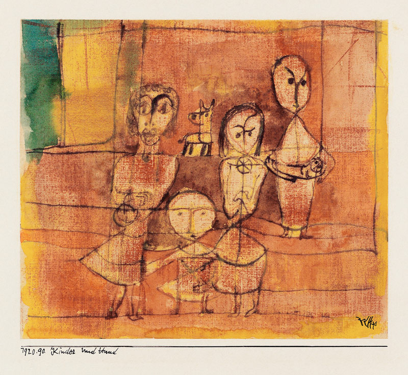 Children and dog od Paul Klee