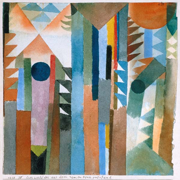 The woods which arose from the seed od Paul Klee