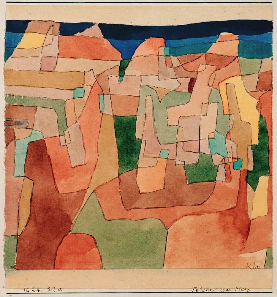 Felsen am Meer, 1924.230. od Paul Klee