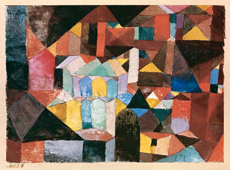 Cheerful architecture od Paul Klee