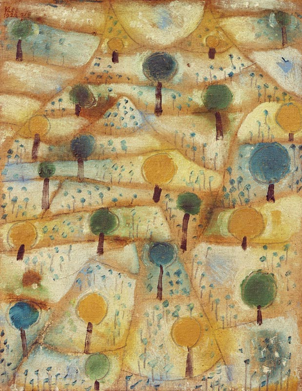 Kleine rhythmische Landschaft, od Paul Klee