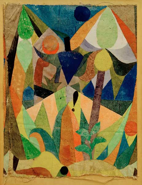 Mildtropische Landschaft, 1918, 151. od Paul Klee
