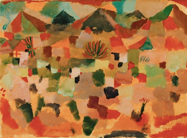 Mit der Bergkette, 1919. 31 od Paul Klee