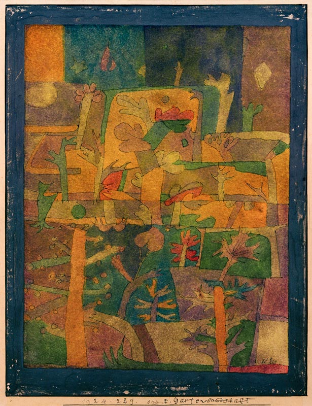 Orientalische Gartenlandschaft, 1924. od Paul Klee