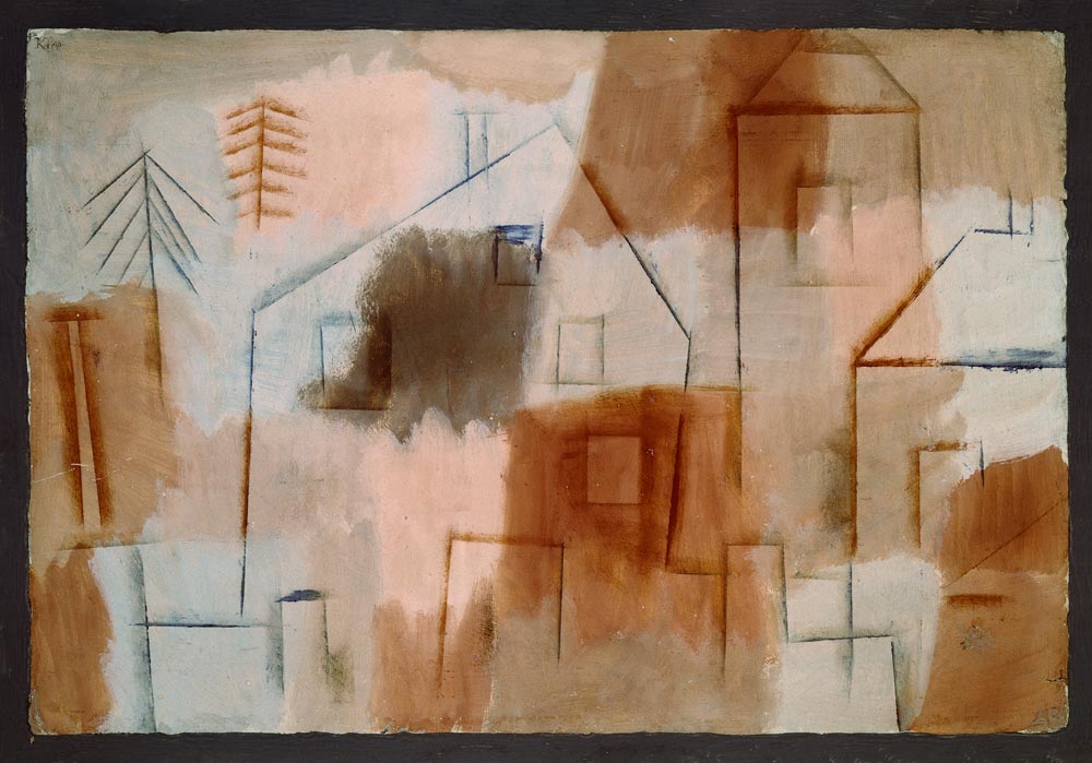 Ort in Blau und Orange, 1924. od Paul Klee
