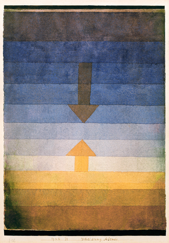 Scheidung Abends, 1922, 79. od Paul Klee