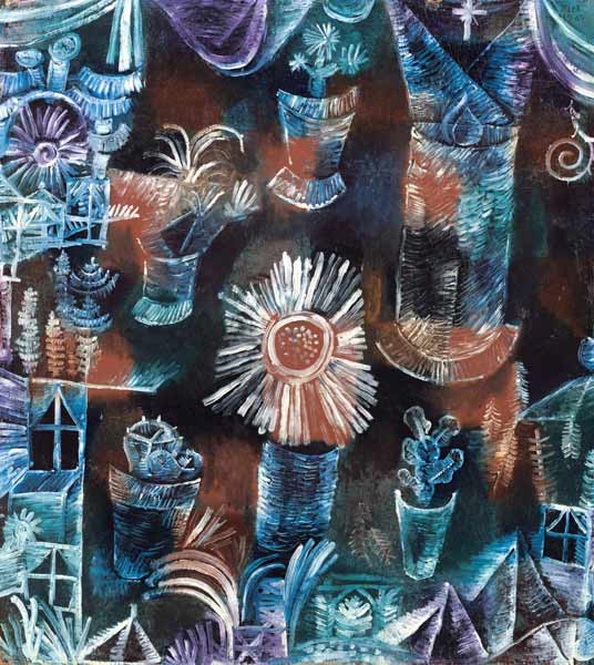 Quiet life with the thistle flower od Paul Klee