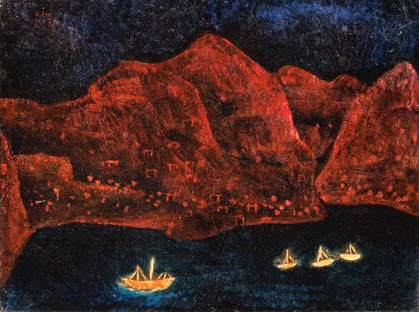 Suedliche Kueste abends, 1925. od Paul Klee